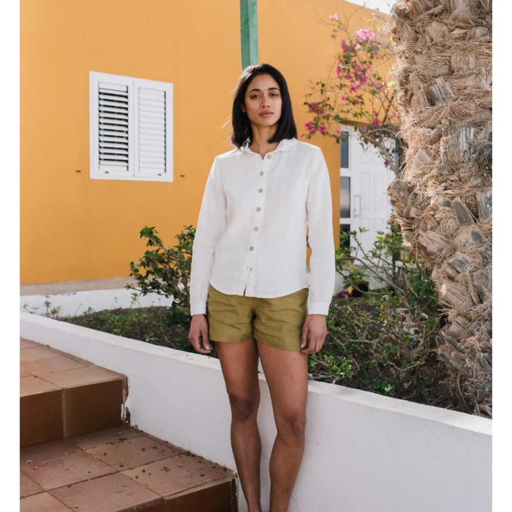 notPERFECTLINEN Marle Shirt in Cream
